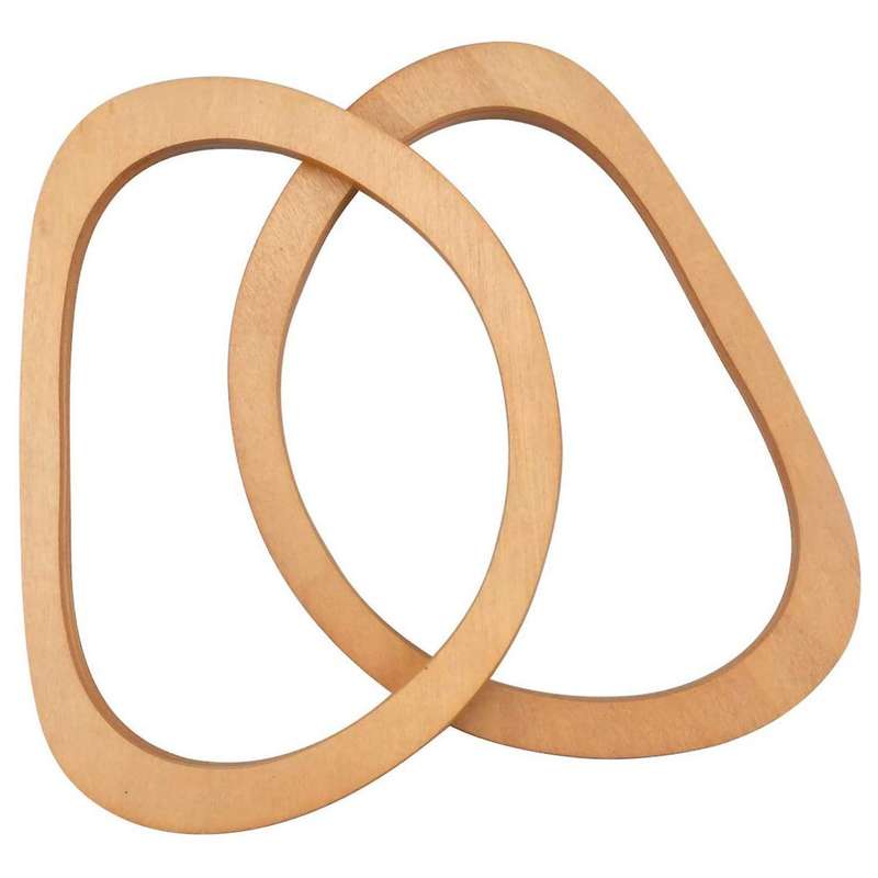 4pcs Oval Shaped Handles for Straws Beach Bags Canvas Handbags Making