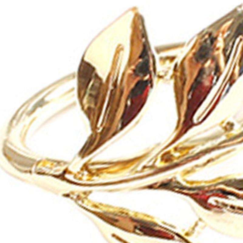 6pcs Fall Leaves Napkin Rings Christening Metal Wedding Gifts Party A