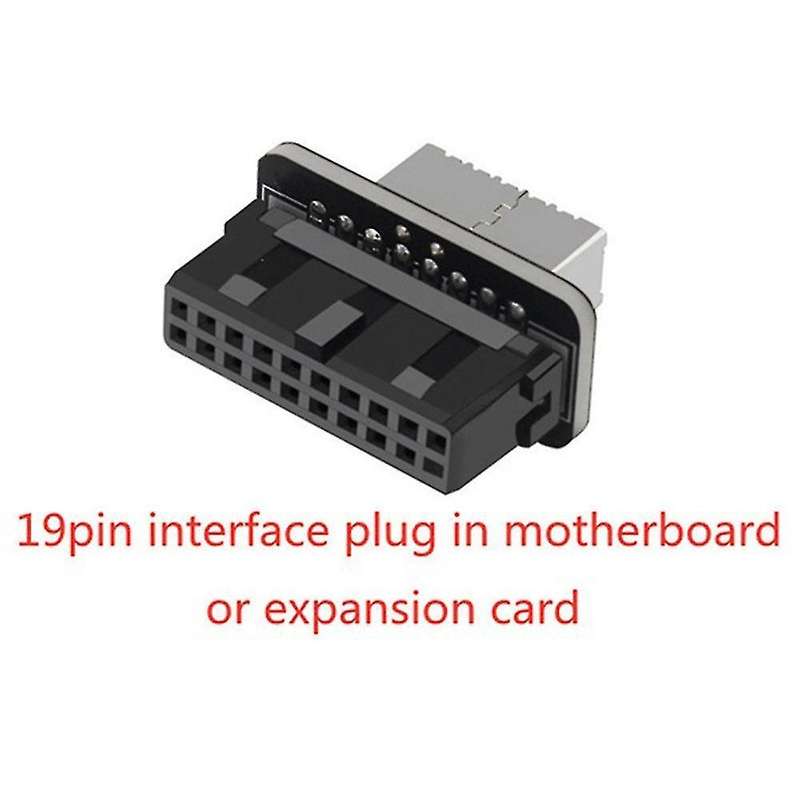 Motherboard Usb3.019p/20p to Type-e90 Degree Adapter Chassis Front