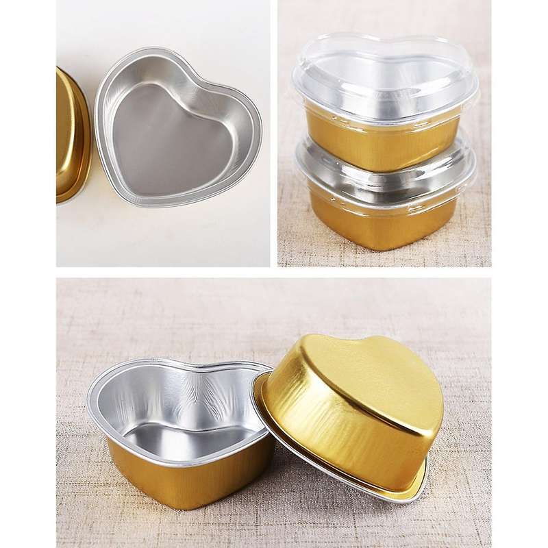 50pcs Net Baking Mold Mousse Cake Pudding Cup Dessert Box