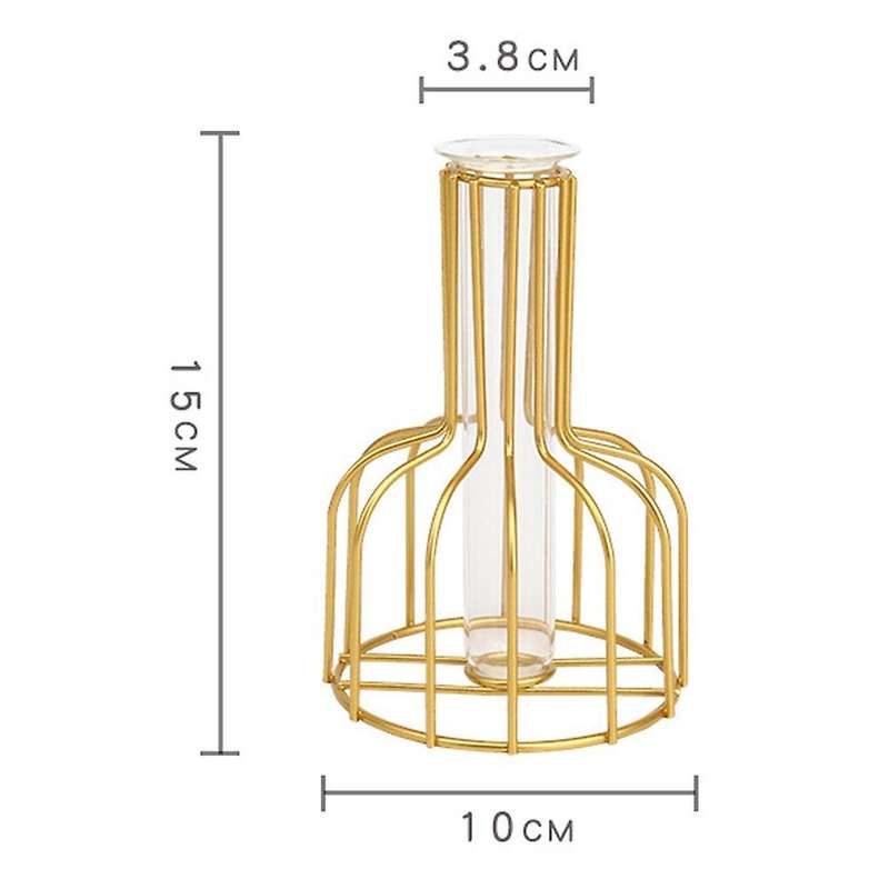 Transparent Glass Vase Home Decoration for Small Flowers Living Room