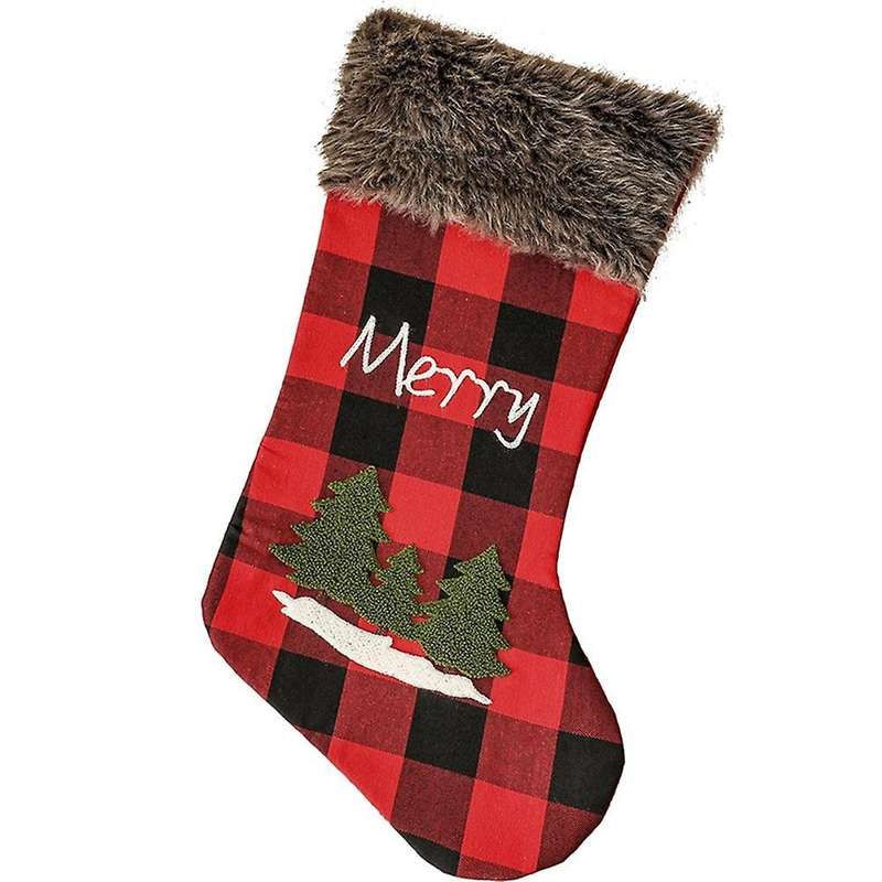 Christmas Decorations for Home Sock Xmas Tree Ornament Decor D