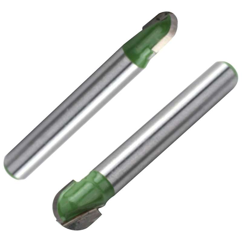 5pcs 6mm Shank Ball Nose Router Bits Solid Carbide Cnc Radius Core