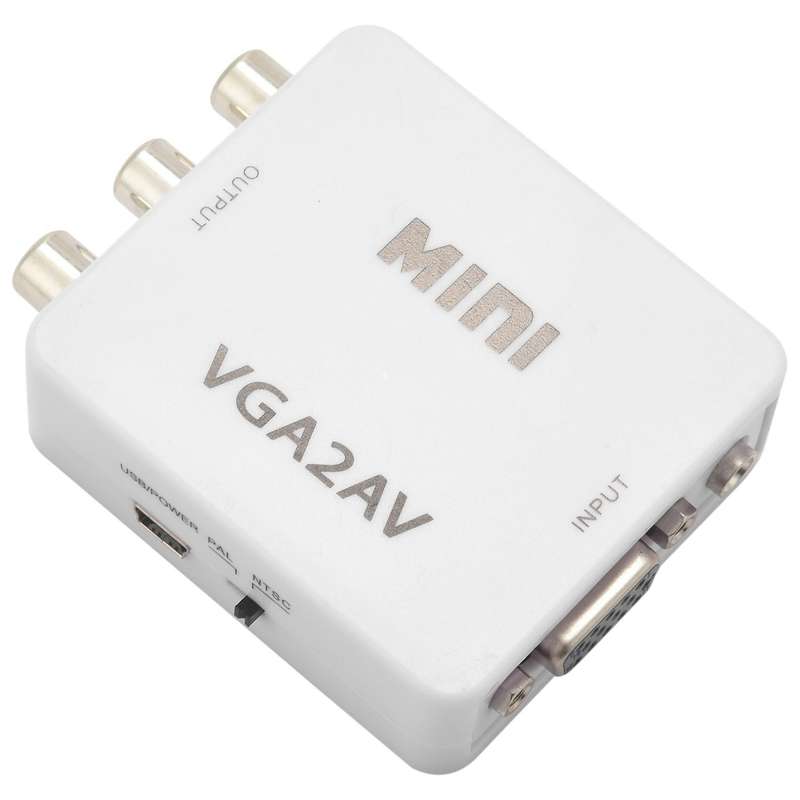 Mini Vga to Av Video Converter Vga to Rca Pc to Tv Vga to Av