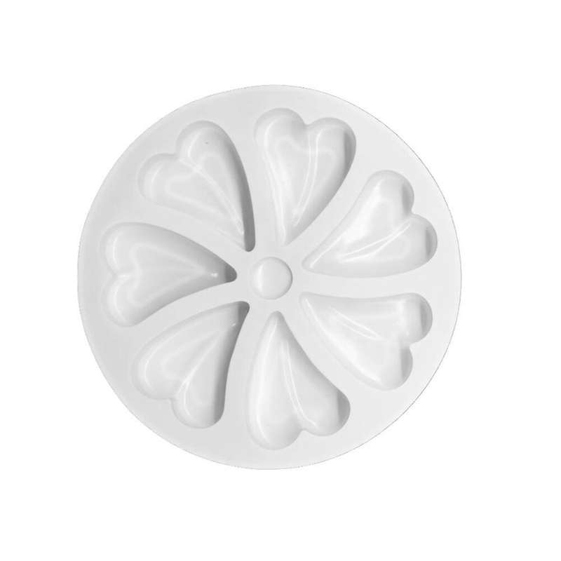 Heart Shaped Flowers Design Silicone Cake Molds Baking Tools
