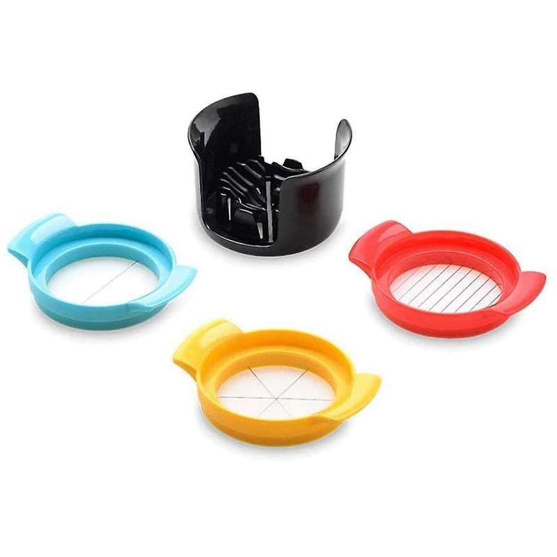 3-in-1 Abs Egg Cutter Stainless Steel Wire Fruit Cutting Modeling