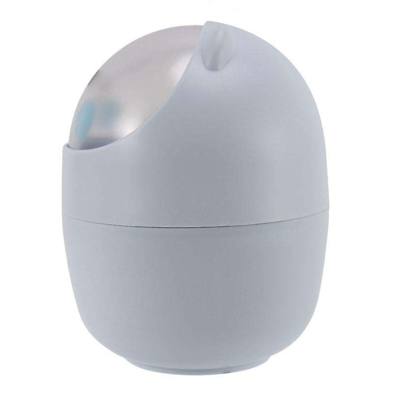 Desktop Garbage Basket Cleaning Barrel Animal Trash Can Blue