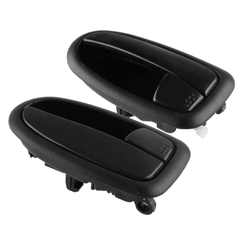 2x Car Black Door Handle for Hyundai Matrix Lavita 82610-17010 Left