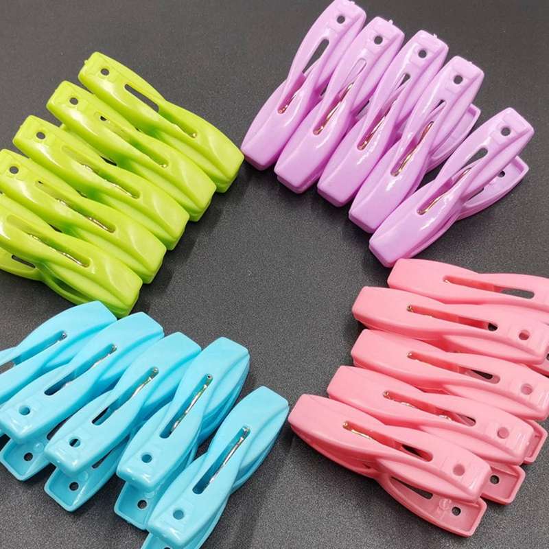 40 Plastic Windproof Clips, Multi-function Drying Clips