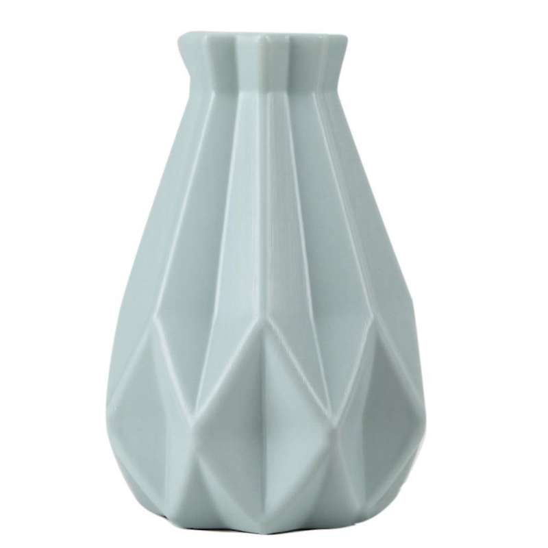 Flower Vase Plastic Vase Home Living Room Decoration Ornament,green