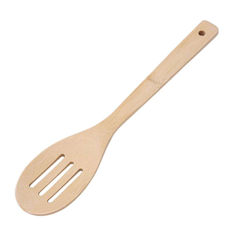 4pcs Bamboo Turner, Spatula, Slotted Spoon and Spoon Utensils Set
