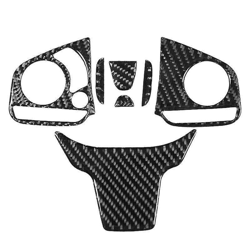 4pcs Carbon Fiber Inner Steering Wheel Sticker Trim for Honda Civic
