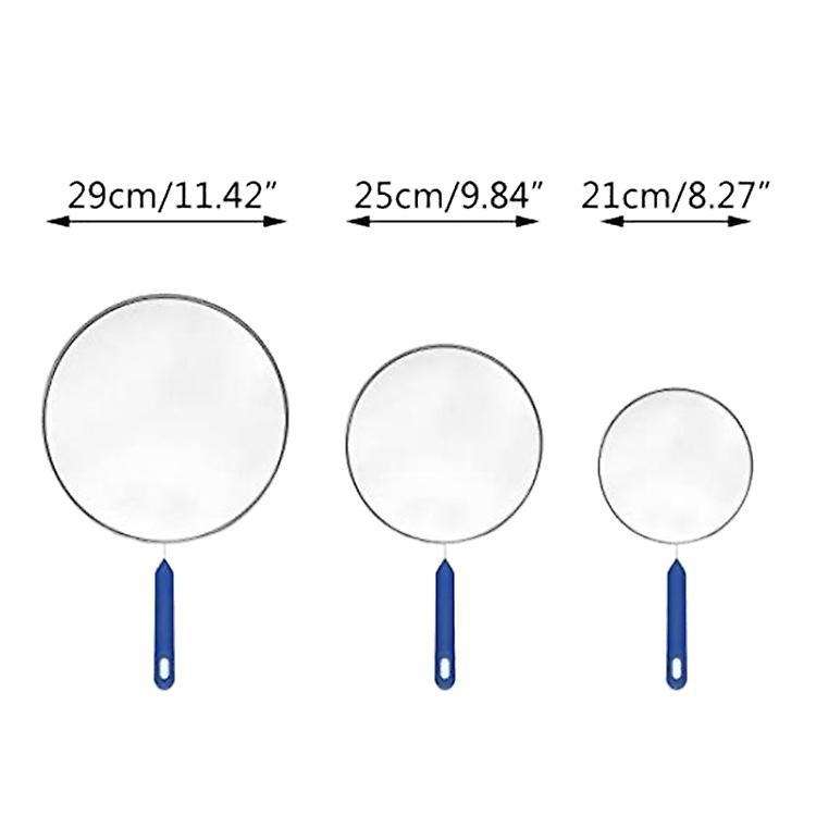 3 Pack Grease Splatter Screen for Frying Pan Cooking,stainless Steel