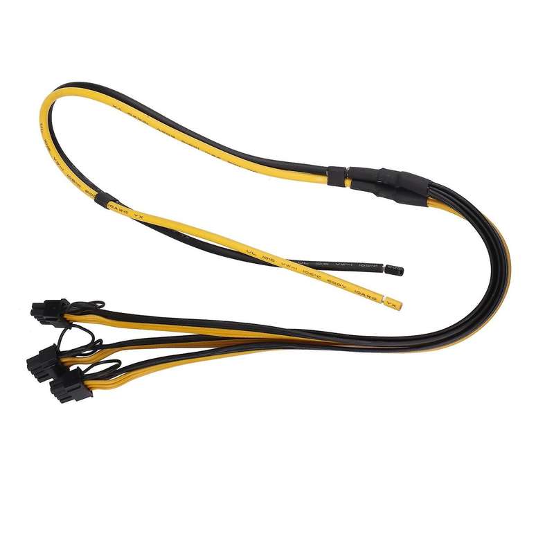 Graphic Card Power Supply Cable Gpu 10awg+16awg Cables for Mining