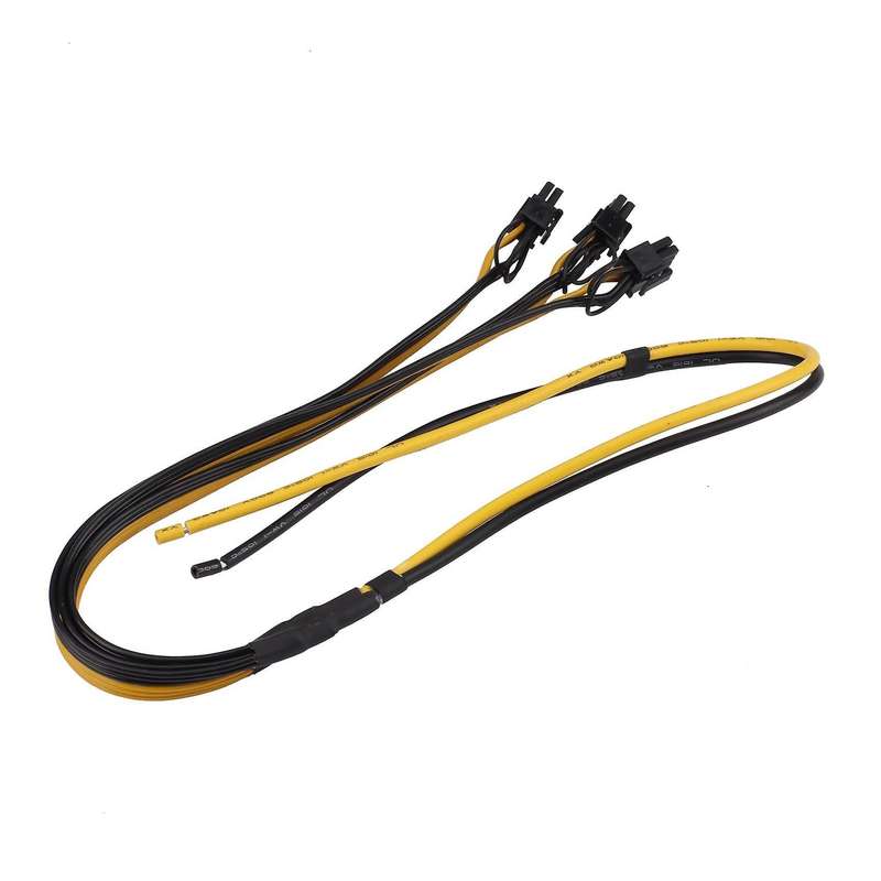 Graphic Card Power Supply Cable Gpu 10awg+16awg Cables for Mining