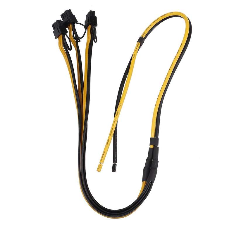 Graphic Card Power Supply Cable Gpu 10awg+16awg Cables for Mining