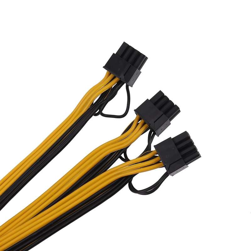 Graphic Card Power Supply Cable Gpu 10awg+16awg Cables for Mining