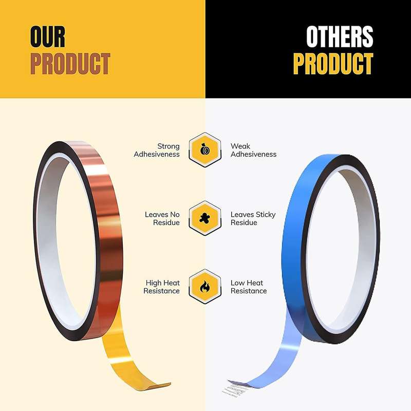 4 Roll Heat Tape for Sublimation 10mm X 33m for 3d Printer Pcb Boards