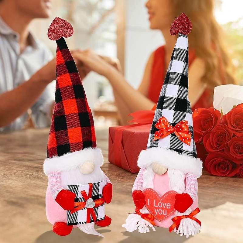 Valentine's Day Decorations - Handmade Swedish Gnomes Plush Elf , B