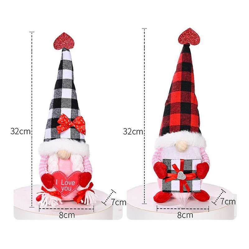 Valentine's Day Decorations - Handmade Swedish Gnomes Plush Elf , B