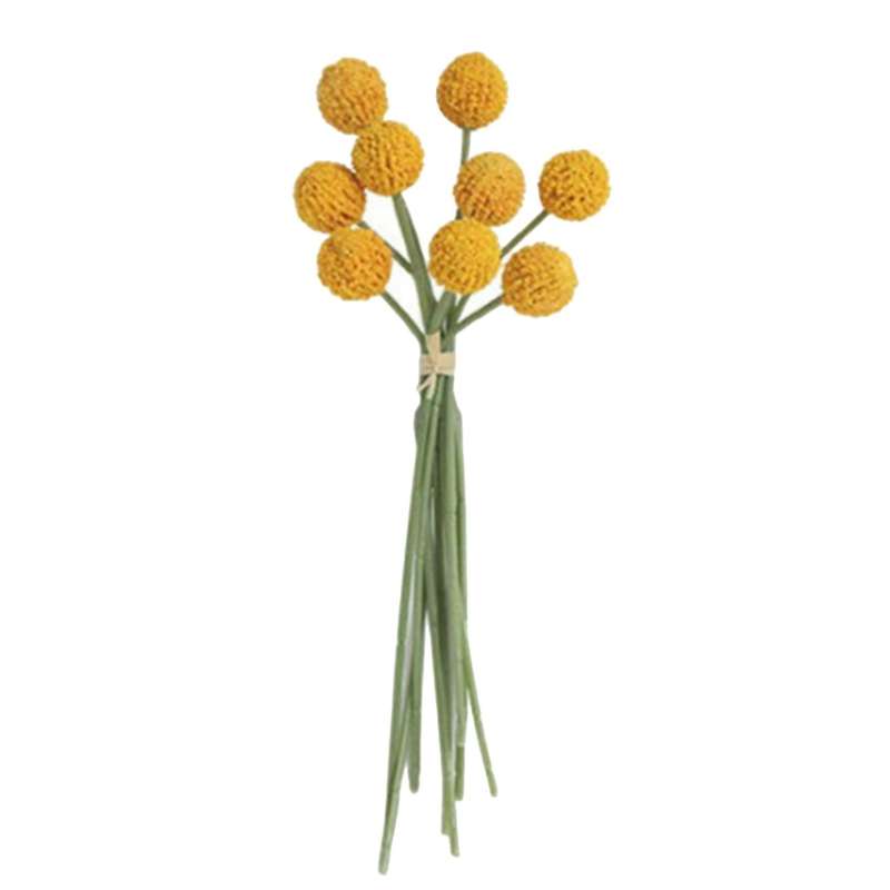9 Pcs Golden Ball Artificial Flower Ball D