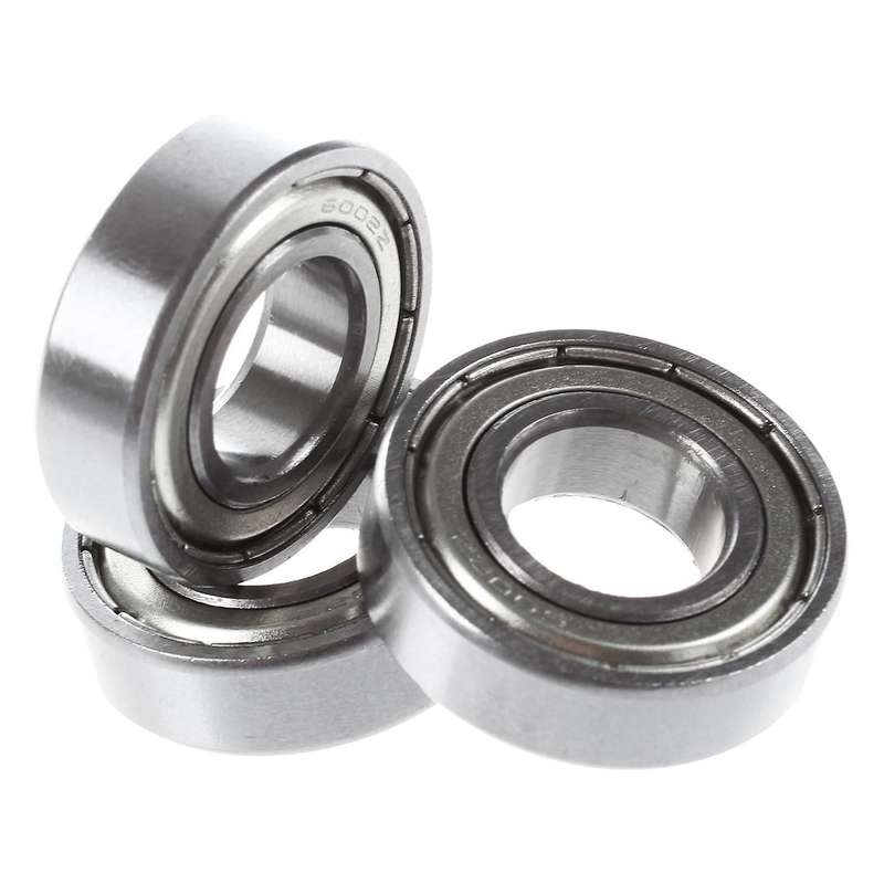 6002z 15 X 32 X 9 Mm Shielded Metal Ball Bearings 5 Pcs, Silver