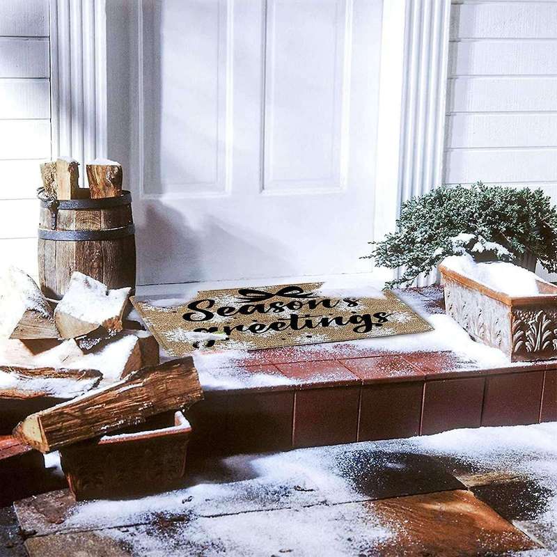 Christmas Doormat Floor Mat Non Slip Blanket Indoor Outdoor Rug-a