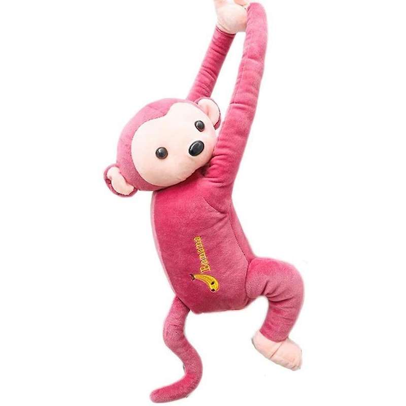 Monkey Tissue Storage Box for Car Bathroom Bedroom Kitchen Pink