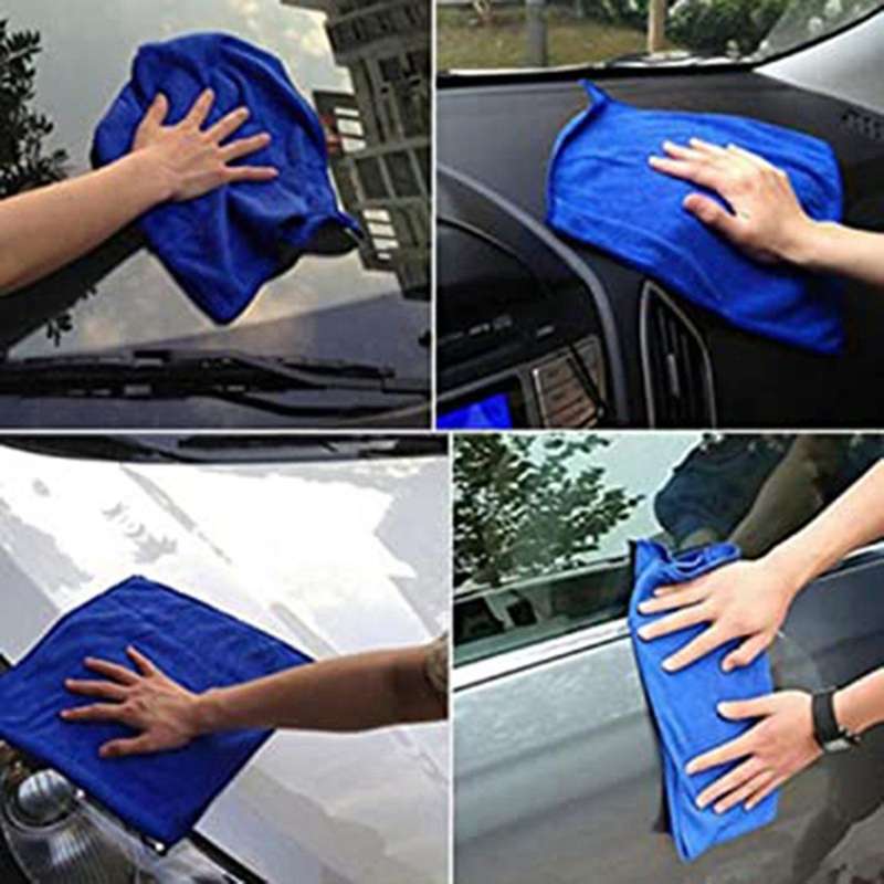 20 Pieces Of Ultra-fine Fiber Square Absorb Water Car Daily Cleaning