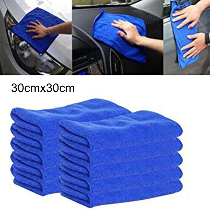 20 Pieces Of Ultra-fine Fiber Square Absorb Water Car Daily Cleaning