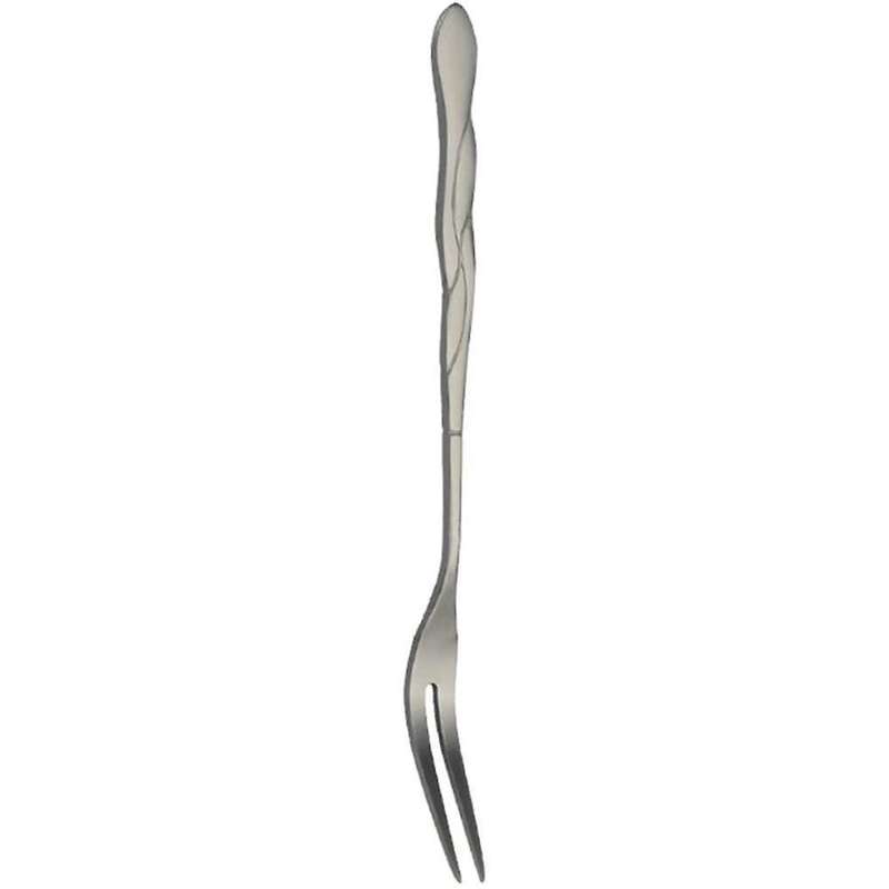 10pcs Stainless Steel Cake Fork 2 Prong Dinner Fork Black