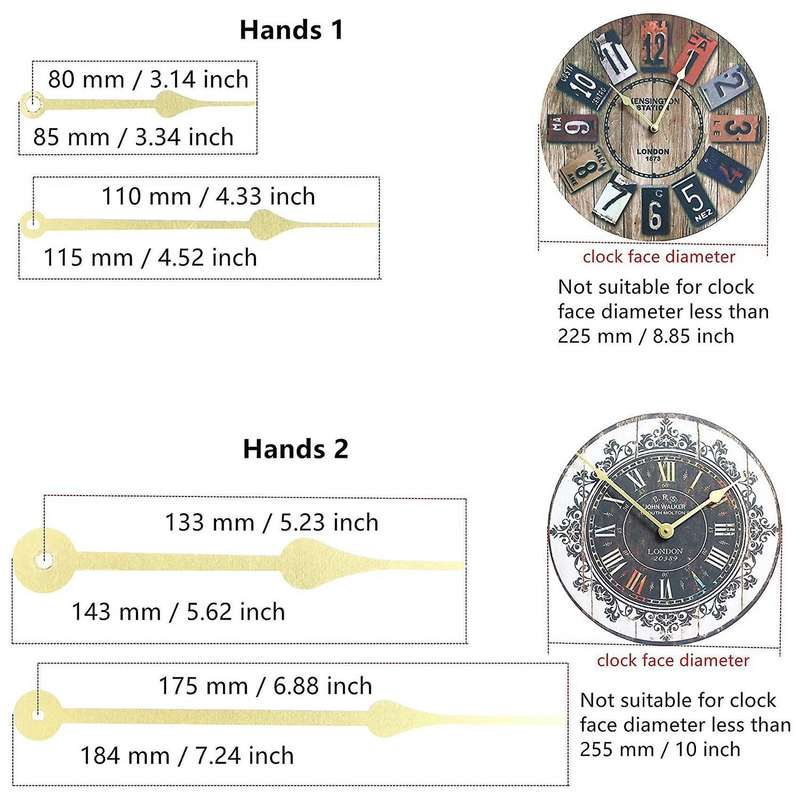 28mm Long Shaft Quartz Movement with 4 Pairs Hands Diy Clock Repair A