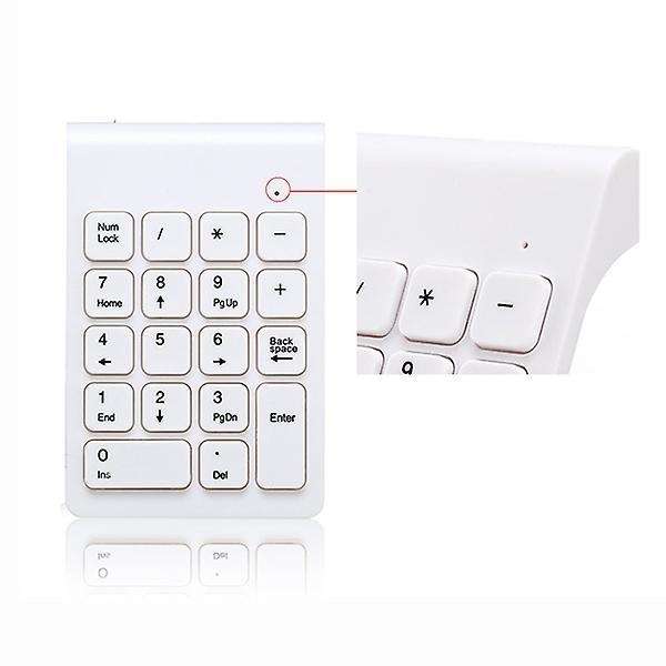 Wireless 2.4ghz 18 Keys Numeric Keyboard for Laptop Pc & Mac Black