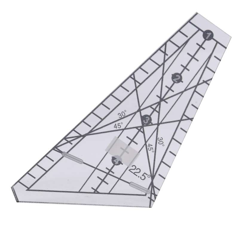 Clear Acrylic Quilted Square Template, Sewing Accessory for Sewing