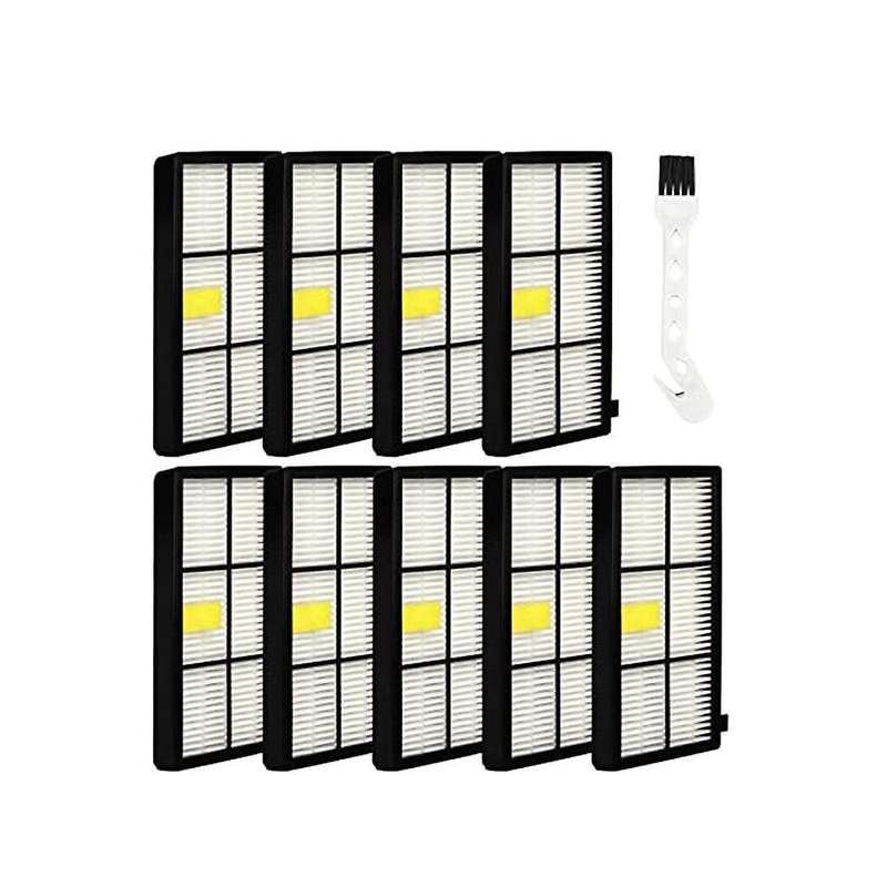 9pack Filter for Irobot Roomba 800 900 Series, with Cleaning Brush