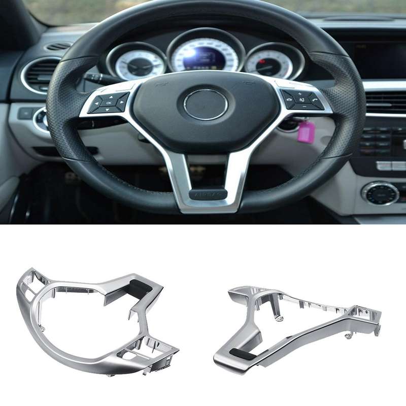 Car Steering Wheel Frame Trim Cover for Mercedes Benz A C E Gla Class