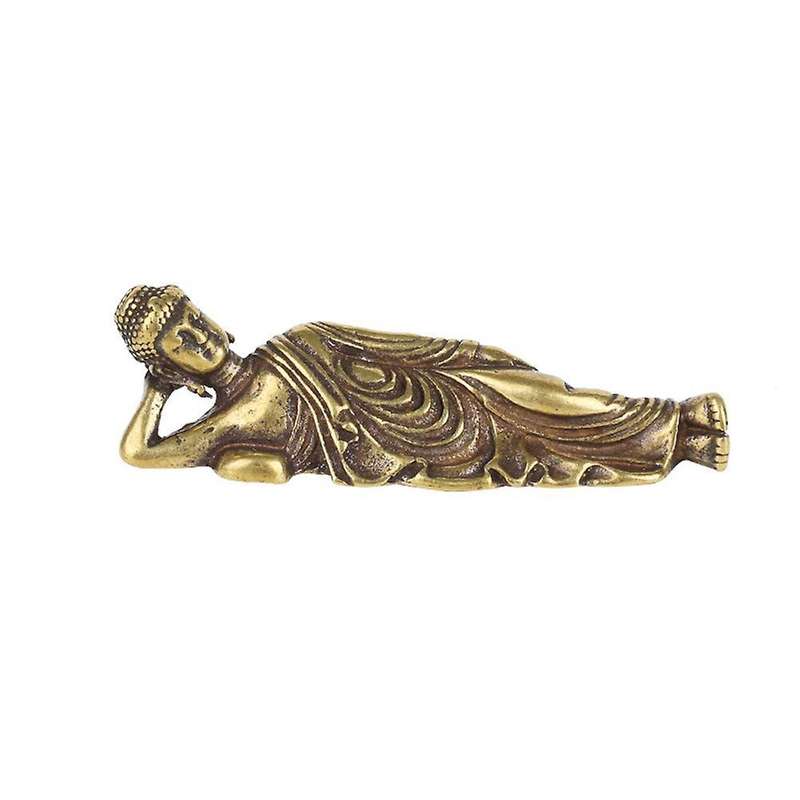 Mini Retro Golden Lying Amitabha Buddha Statue Buddha Sculpture