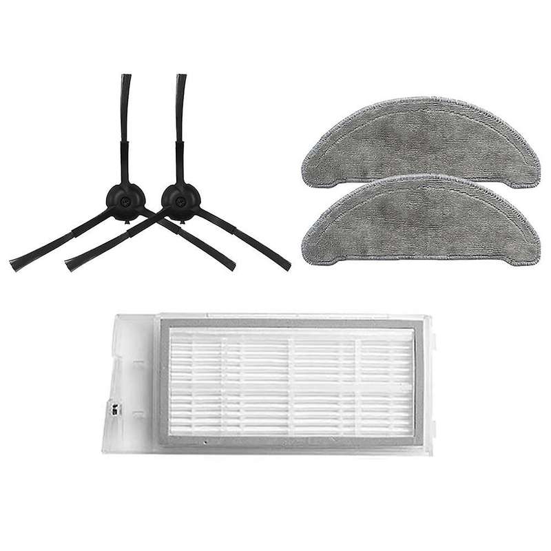 Mops Cloths Rag Side Brush & Hepa Filter for Roidmi Eve Plus Robot