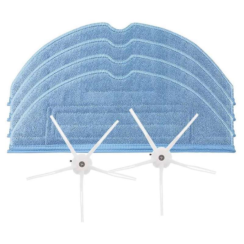 Mops Rag Mop Pads Side Brush for Roborock S7 Vacuum Cleaner Sweeper