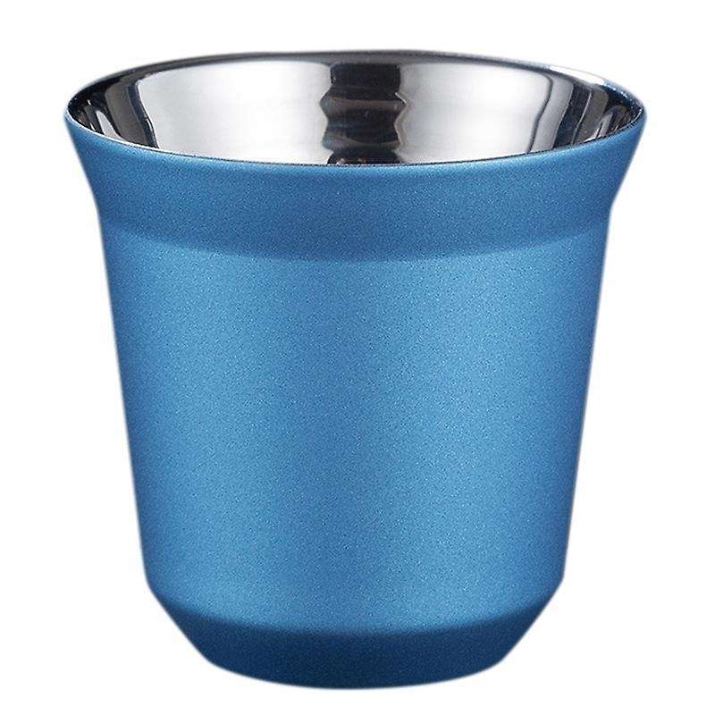 80ml Double Wall Stainless Steel Espresso Cup Insulation,c