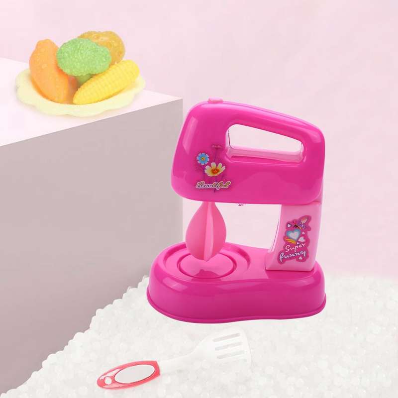 Kid Kitchen Electric Cake Chocolate Mixer Blender Pretend Play Toy
