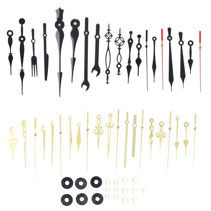 1set Diy Clock Hands Metal Aluminum Material Quartz Clock Accessory