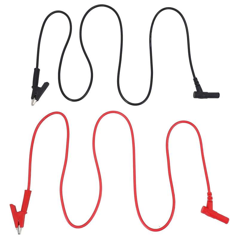 Pair Banana Plug to Alligator Clip Test Lab Test Cable 1m Long