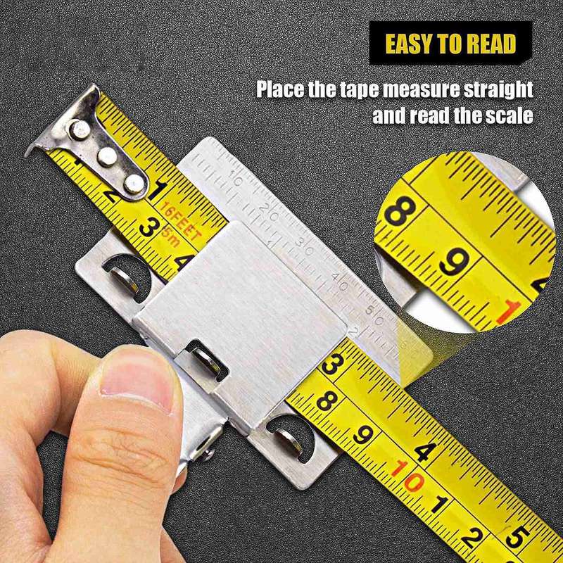 Measuring Tape Clip Tool for Corners Clamp Holder Measuring (2 Pcs)