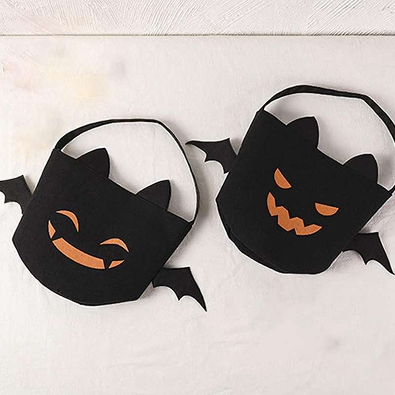 Halloween Trick Or Treat Bag Reusable Canvas Bag-b