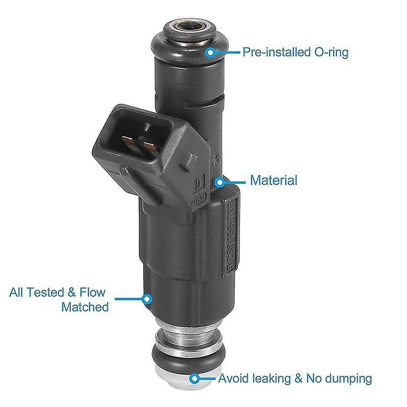 Upgrade 4-hole Fuel Injectors Nozzle for Jeep Wrangler Cherokee 4.0l