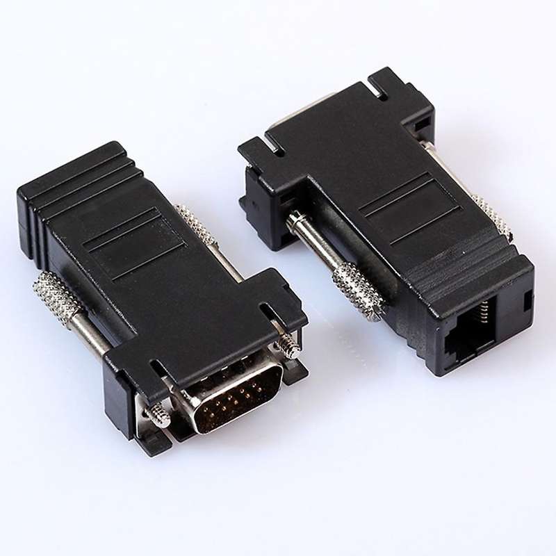 5pcs Rj45 to Vga Male to Lan Cat5 Cat6 Rj45 Network Cable Adapter