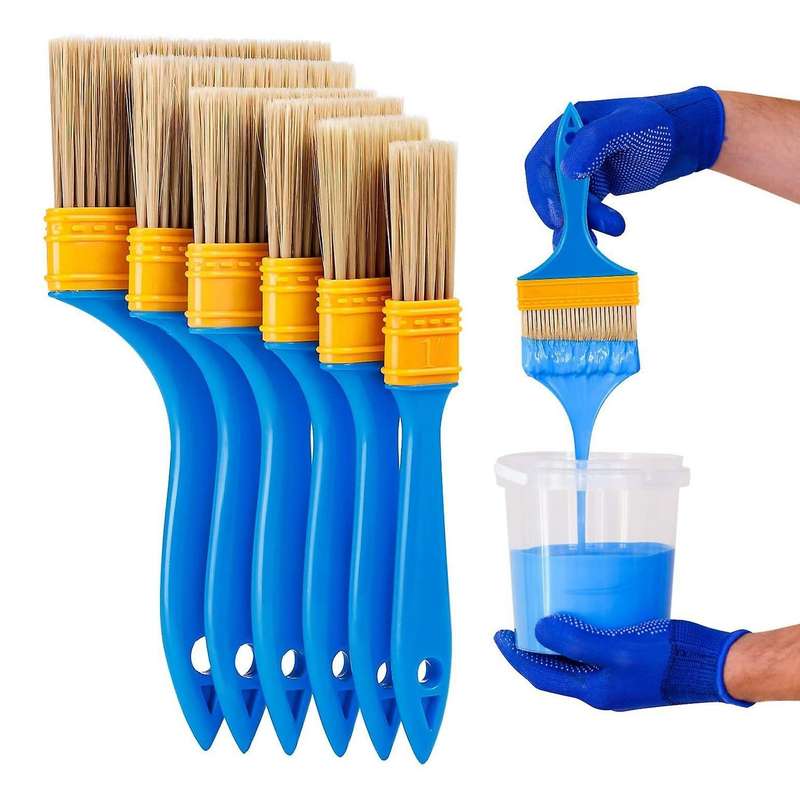 6pcs Chalk Wax Paint Brush Chalk Paint Brushes for Crafts Wax
