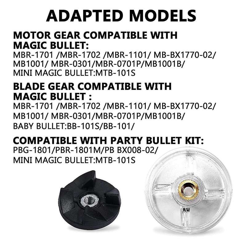 13 Blender Replacement Parts Compatible with Magic Mb1001 250w