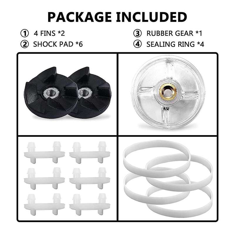 13 Blender Replacement Parts Compatible with Magic Mb1001 250w